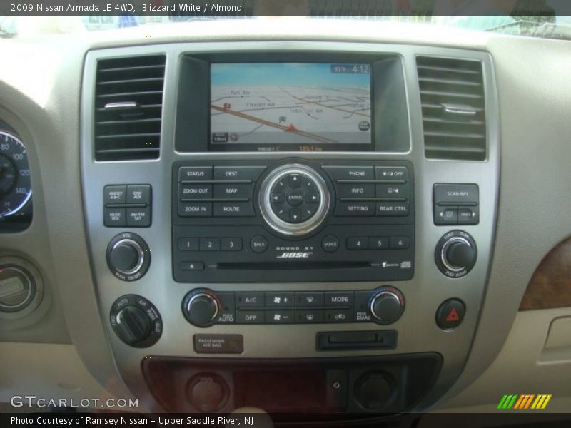 Controls of 2009 Armada LE 4WD