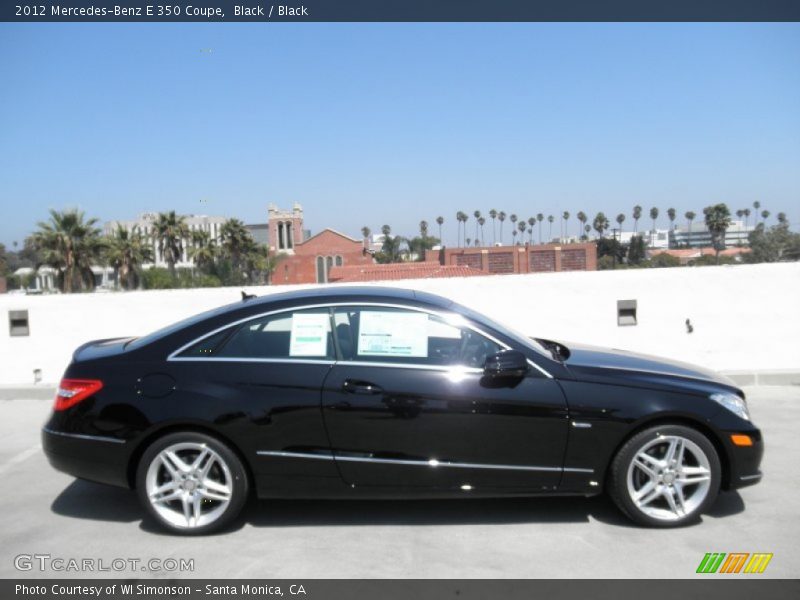 Black / Black 2012 Mercedes-Benz E 350 Coupe