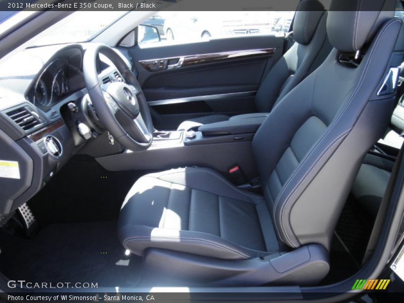 Black / Black 2012 Mercedes-Benz E 350 Coupe