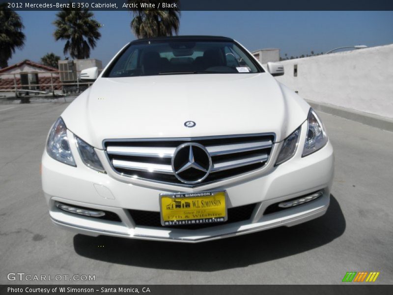 Arctic White / Black 2012 Mercedes-Benz E 350 Cabriolet