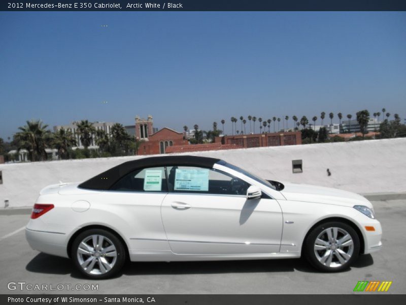Arctic White / Black 2012 Mercedes-Benz E 350 Cabriolet