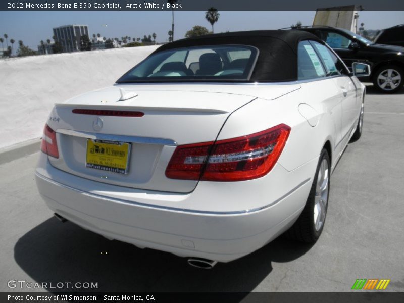 Arctic White / Black 2012 Mercedes-Benz E 350 Cabriolet