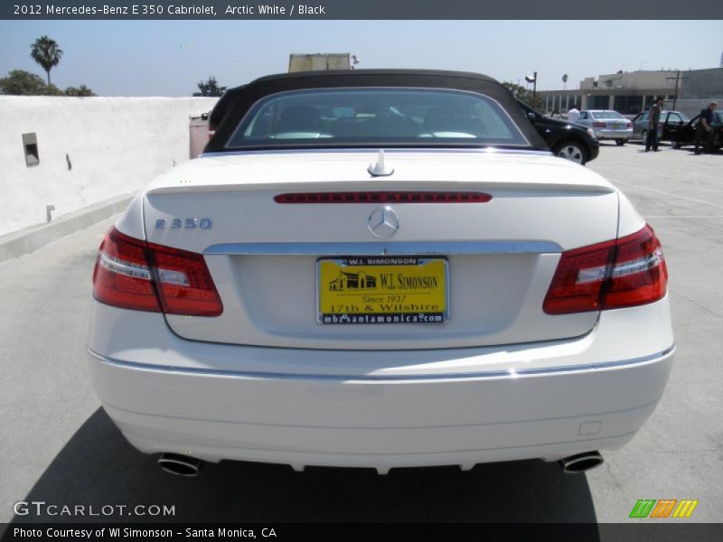 Arctic White / Black 2012 Mercedes-Benz E 350 Cabriolet