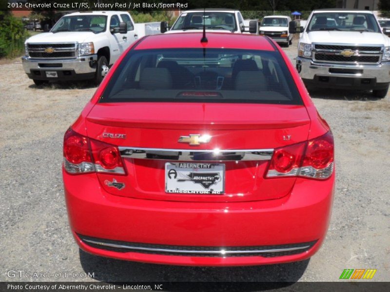 Victory Red / Jet Black/Sport Red 2012 Chevrolet Cruze LT/RS