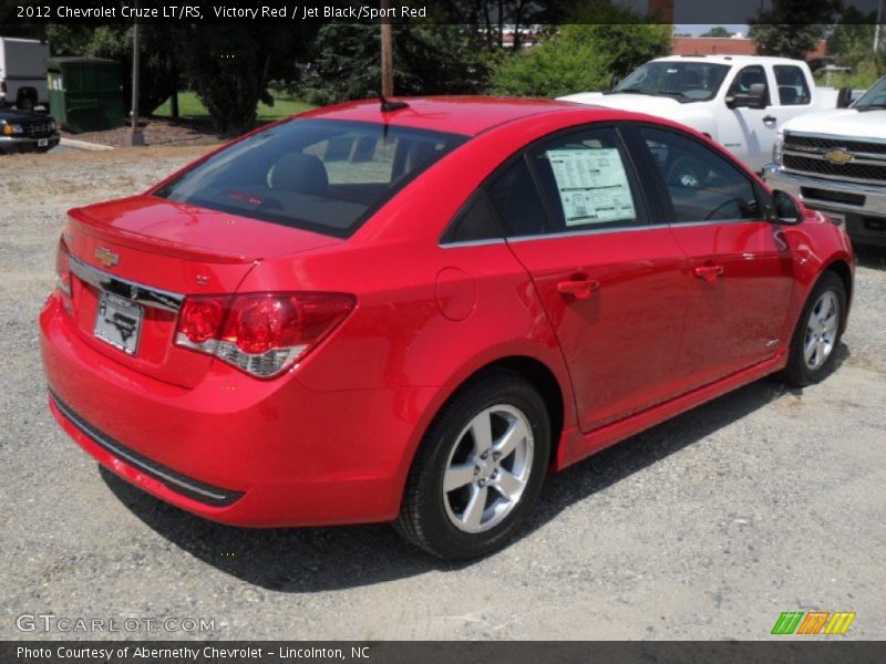 Victory Red / Jet Black/Sport Red 2012 Chevrolet Cruze LT/RS