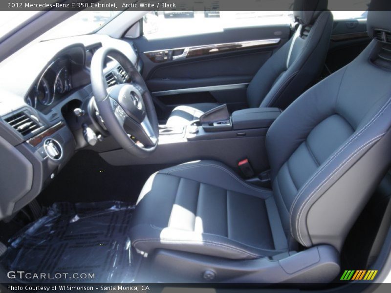 Arctic White / Black 2012 Mercedes-Benz E 350 Cabriolet