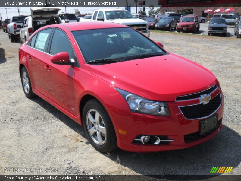 Victory Red / Jet Black/Sport Red 2012 Chevrolet Cruze LT/RS