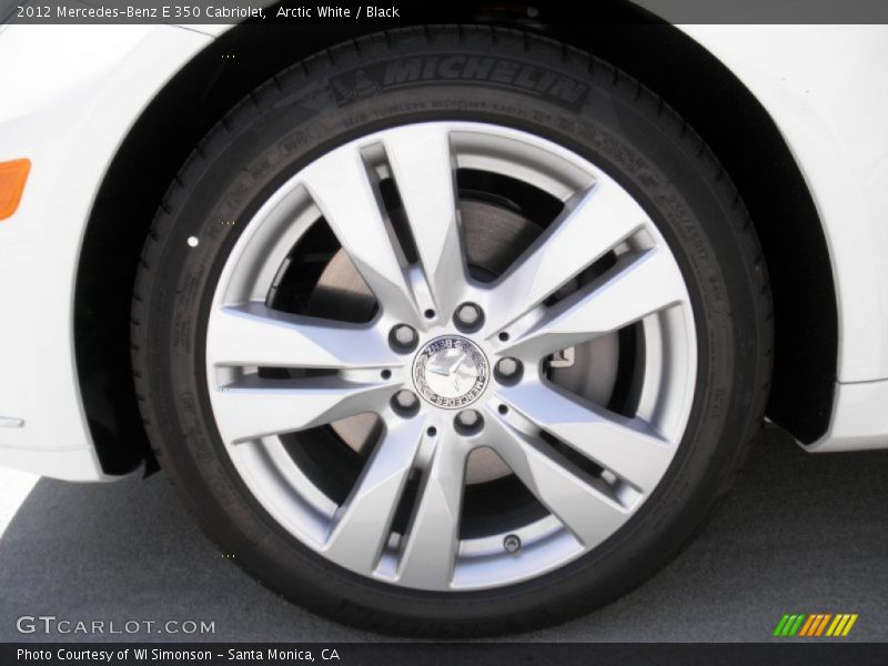 Arctic White / Black 2012 Mercedes-Benz E 350 Cabriolet