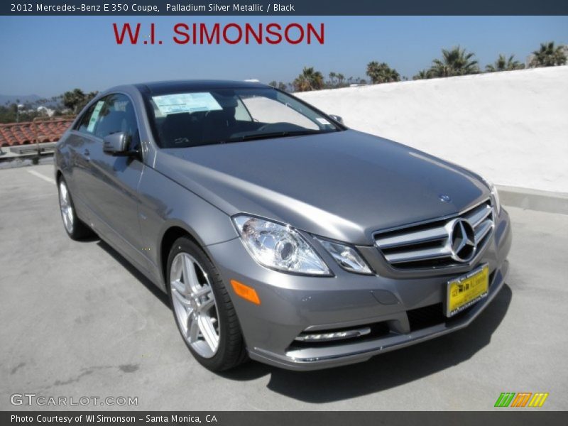 Palladium Silver Metallic / Black 2012 Mercedes-Benz E 350 Coupe