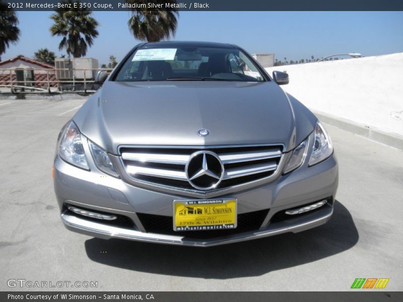 Palladium Silver Metallic / Black 2012 Mercedes-Benz E 350 Coupe