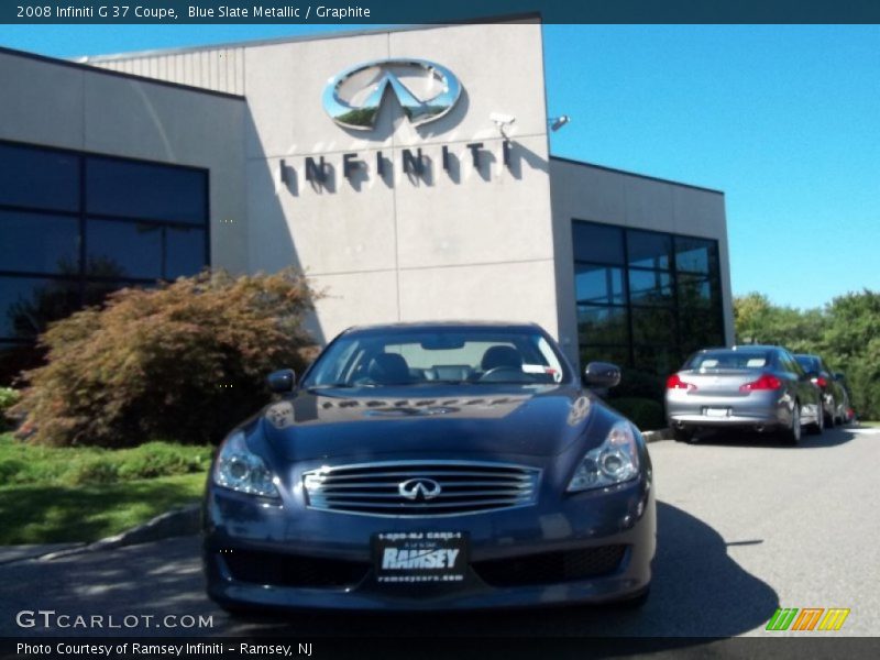 Blue Slate Metallic / Graphite 2008 Infiniti G 37 Coupe