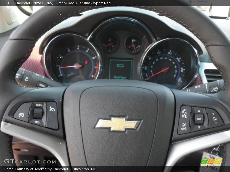 Victory Red / Jet Black/Sport Red 2012 Chevrolet Cruze LT/RS