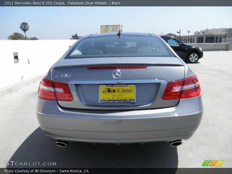 Palladium Silver Metallic / Black 2012 Mercedes-Benz E 350 Coupe