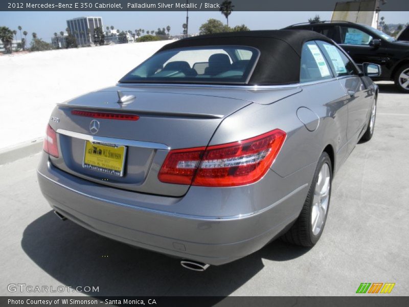 Palladium Silver Metallic / Black 2012 Mercedes-Benz E 350 Cabriolet