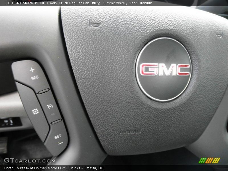 Summit White / Dark Titanium 2011 GMC Sierra 3500HD Work Truck Regular Cab Utility
