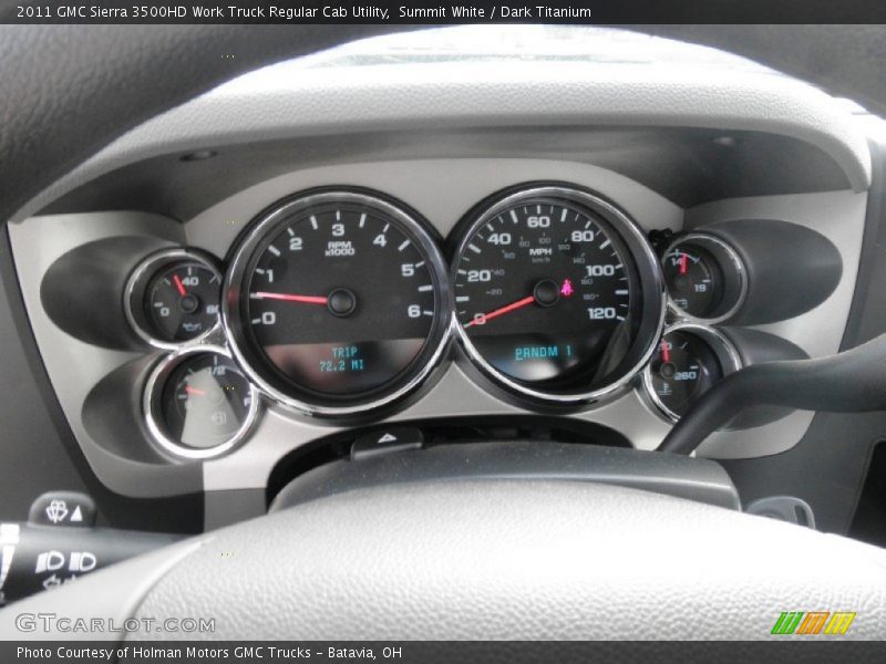 Summit White / Dark Titanium 2011 GMC Sierra 3500HD Work Truck Regular Cab Utility