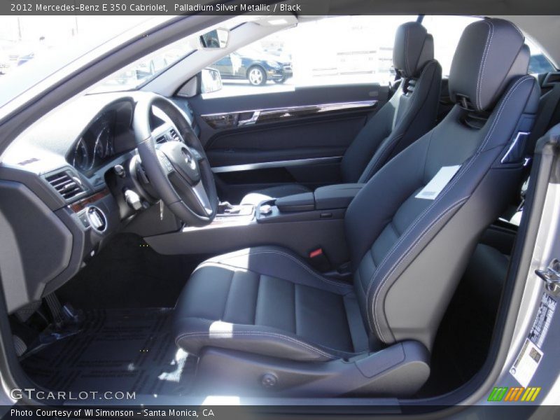Palladium Silver Metallic / Black 2012 Mercedes-Benz E 350 Cabriolet