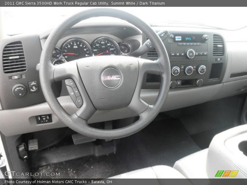 Summit White / Dark Titanium 2011 GMC Sierra 3500HD Work Truck Regular Cab Utility