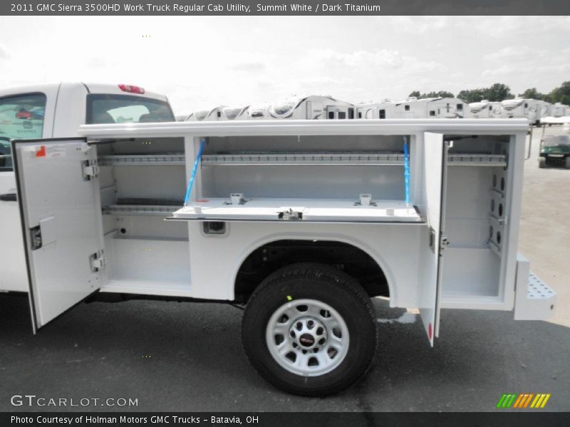 Summit White / Dark Titanium 2011 GMC Sierra 3500HD Work Truck Regular Cab Utility
