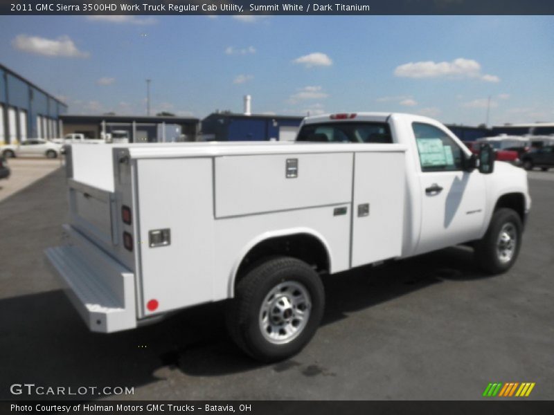 Summit White / Dark Titanium 2011 GMC Sierra 3500HD Work Truck Regular Cab Utility