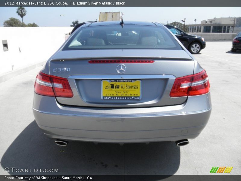 Palladium Silver Metallic / Black 2012 Mercedes-Benz E 350 Coupe