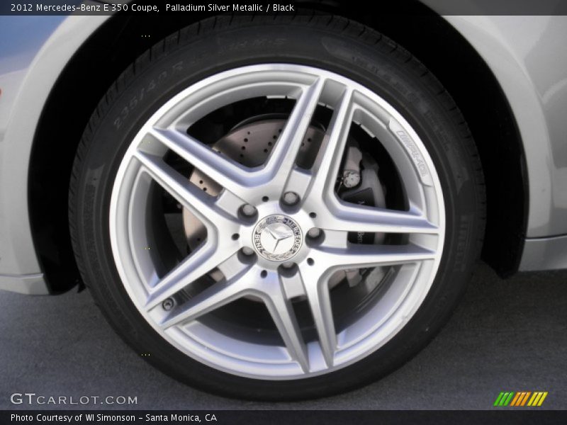 Palladium Silver Metallic / Black 2012 Mercedes-Benz E 350 Coupe