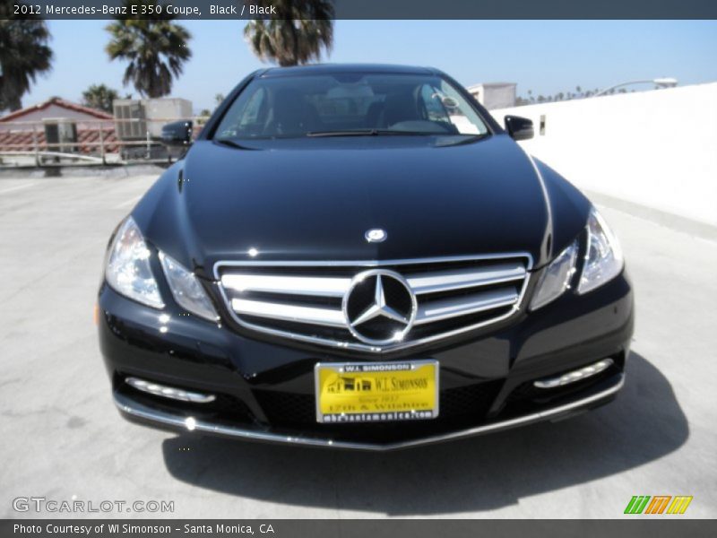 Black / Black 2012 Mercedes-Benz E 350 Coupe