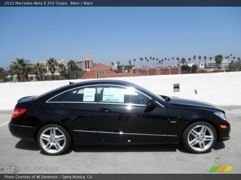 Black / Black 2012 Mercedes-Benz E 350 Coupe