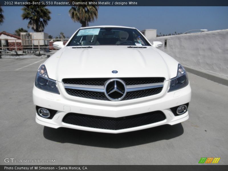 Diamond White Metallic / designo White 2012 Mercedes-Benz SL 550 Roadster
