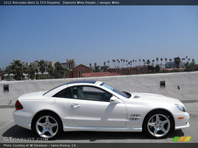 Diamond White Metallic / designo White 2012 Mercedes-Benz SL 550 Roadster