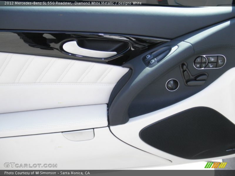 Diamond White Metallic / designo White 2012 Mercedes-Benz SL 550 Roadster