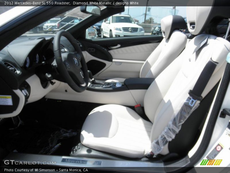  2012 SL 550 Roadster designo White Interior