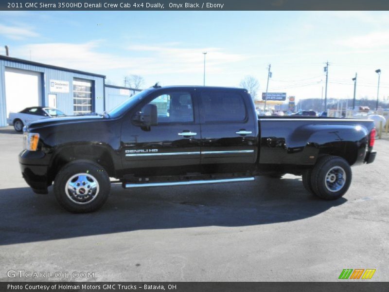 Onyx Black / Ebony 2011 GMC Sierra 3500HD Denali Crew Cab 4x4 Dually