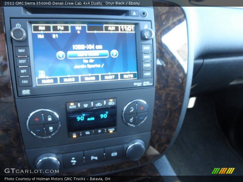 Onyx Black / Ebony 2011 GMC Sierra 3500HD Denali Crew Cab 4x4 Dually
