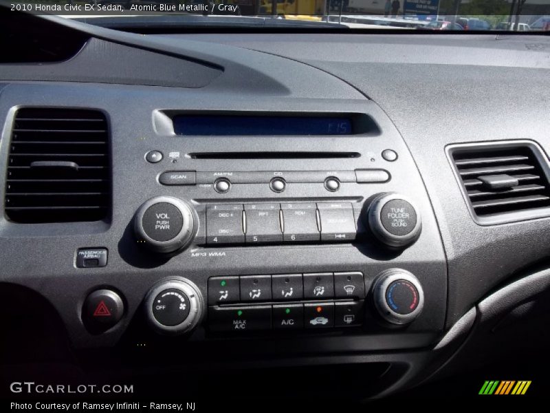 Atomic Blue Metallic / Gray 2010 Honda Civic EX Sedan