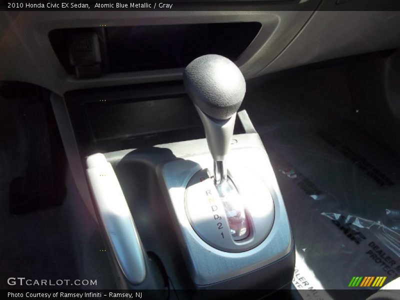Atomic Blue Metallic / Gray 2010 Honda Civic EX Sedan