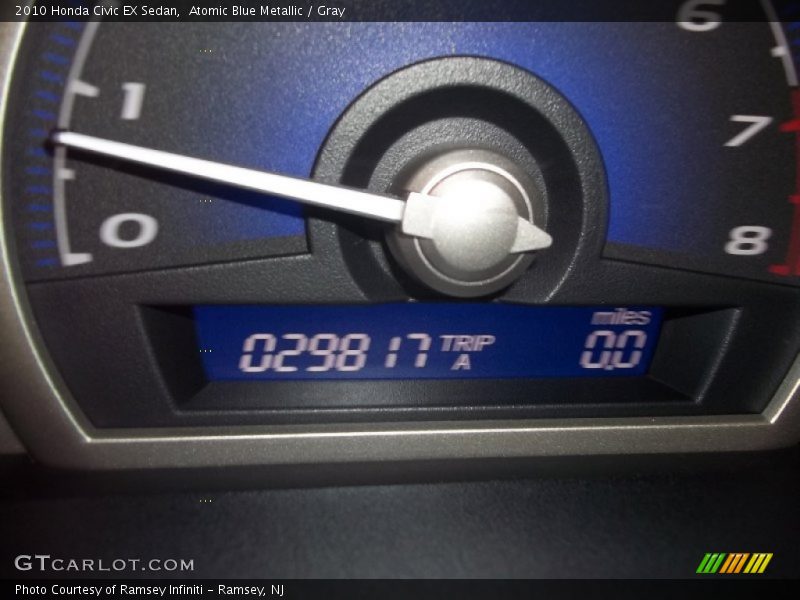 Atomic Blue Metallic / Gray 2010 Honda Civic EX Sedan