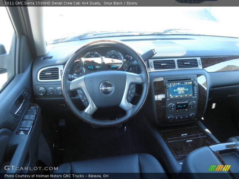 Onyx Black / Ebony 2011 GMC Sierra 3500HD Denali Crew Cab 4x4 Dually