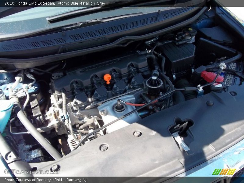 Atomic Blue Metallic / Gray 2010 Honda Civic EX Sedan