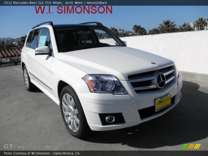 Arctic White / Almond/Black 2012 Mercedes-Benz GLK 350 4Matic
