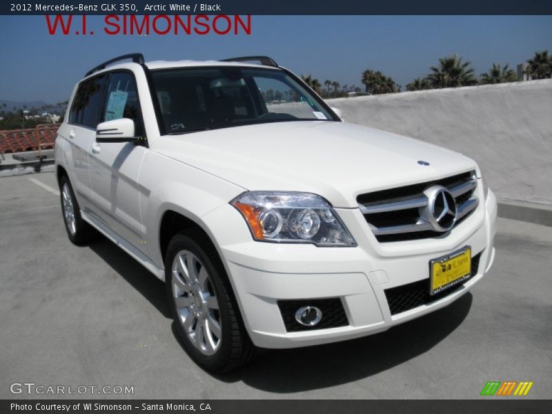 Arctic White / Black 2012 Mercedes-Benz GLK 350