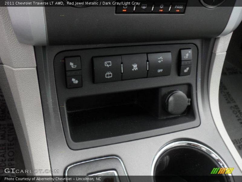 Red Jewel Metallic / Dark Gray/Light Gray 2011 Chevrolet Traverse LT AWD
