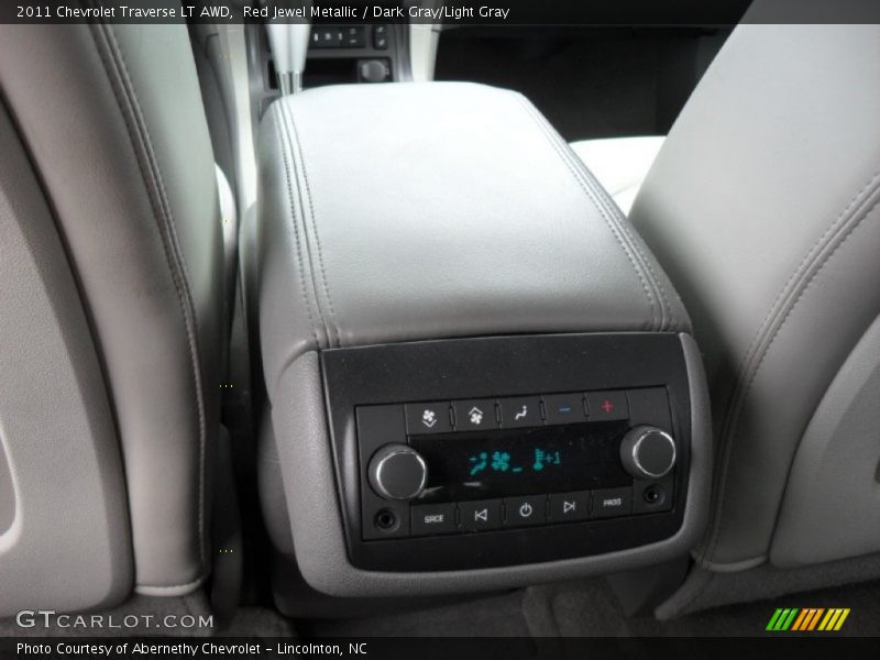 Red Jewel Metallic / Dark Gray/Light Gray 2011 Chevrolet Traverse LT AWD