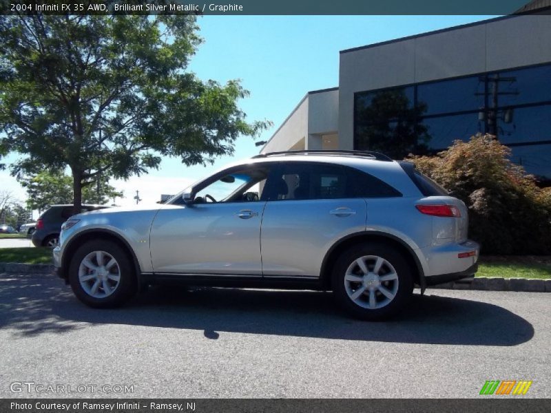 Brilliant Silver Metallic / Graphite 2004 Infiniti FX 35 AWD