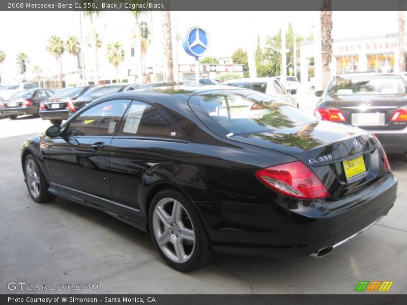 Black / Cognac/Black 2008 Mercedes-Benz CL 550