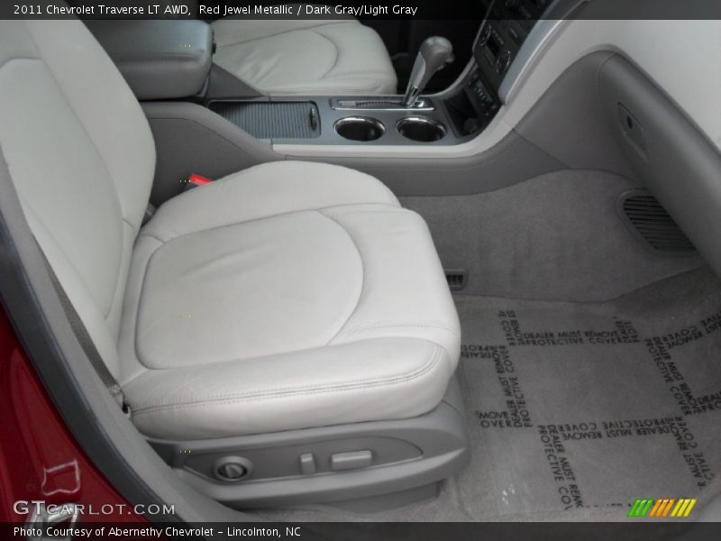 Red Jewel Metallic / Dark Gray/Light Gray 2011 Chevrolet Traverse LT AWD