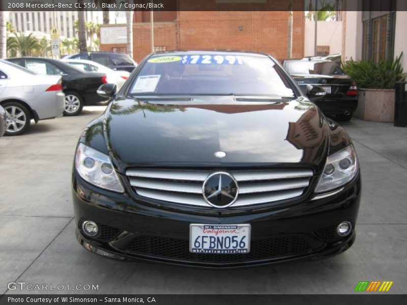 Black / Cognac/Black 2008 Mercedes-Benz CL 550