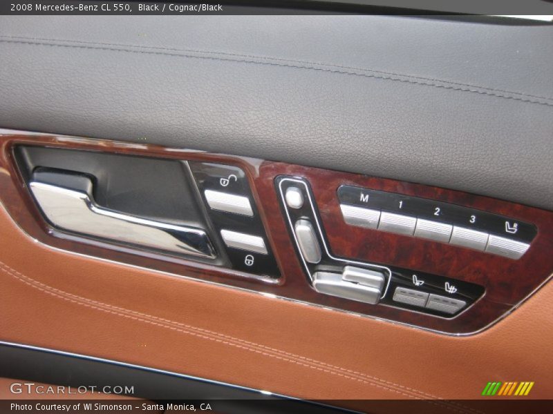 Black / Cognac/Black 2008 Mercedes-Benz CL 550