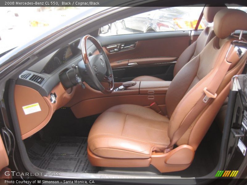 Black / Cognac/Black 2008 Mercedes-Benz CL 550