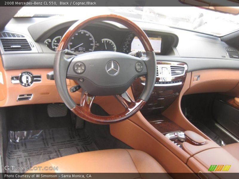 Black / Cognac/Black 2008 Mercedes-Benz CL 550